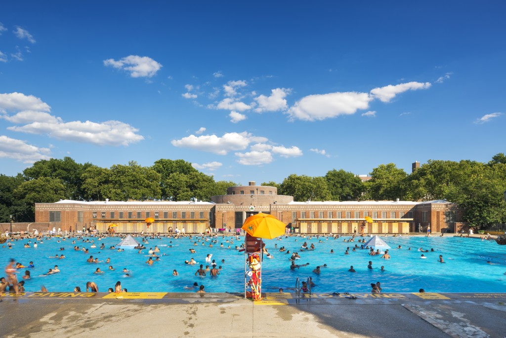 Sunset Park Pool, New Changing and Locker Rooms, Location: Brooklyn NY, Architect: Parsons School of Constructed Environments