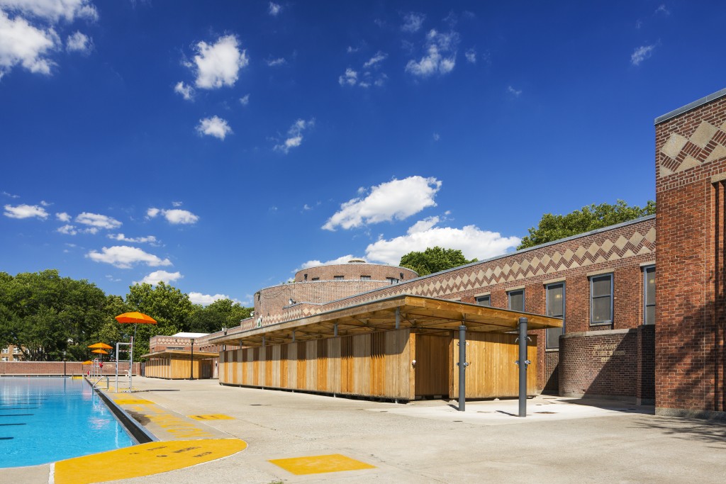 Sunset Park Pool, New Changing and Locker Rooms, Location: Brooklyn NY, Architect: Parsons School of Constructed Environments
