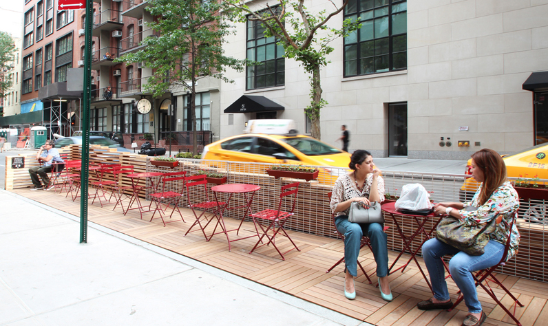 Parsons-Designed Pop-Up Site Invites Public To Take a Seat