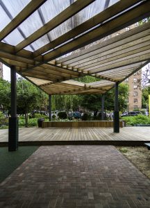 A New Pavilion at the East Harlem Community Garden