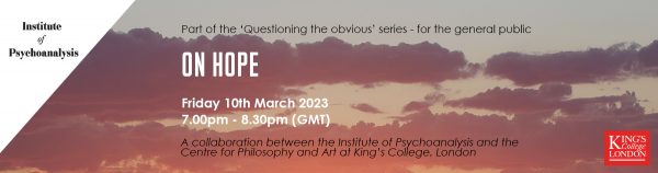 “On Hope” featuring Nishan Kazazian, AIA at King’s College