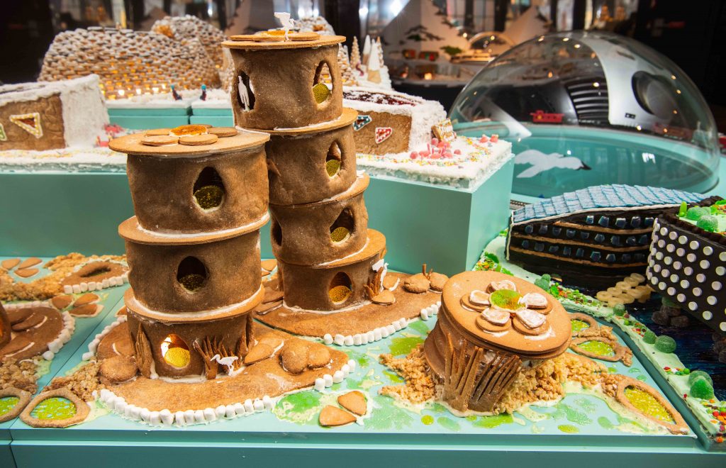 Faculty Eva Perez de Vega and her M.Arch Design Studio 1 students participate in the Gingerbread City exhibition at Southstreet Seaport Museum, Invited by the Museum of Architecture.