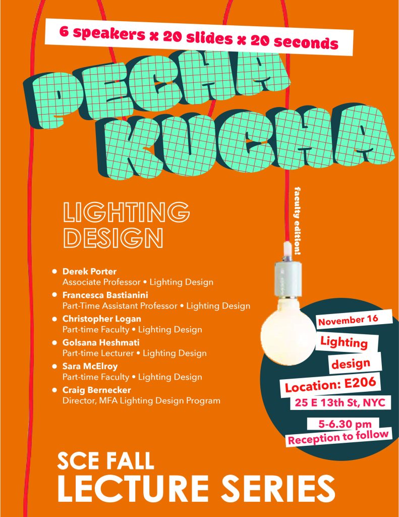 Lighting Design Fall Public Program